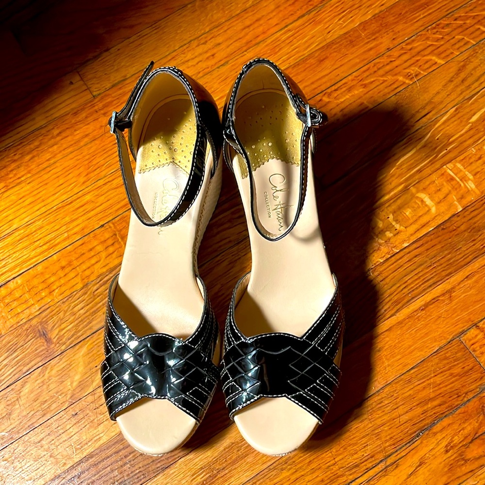 Cole Haan Summer peep toe wedge sandals - Picture 2 of 10